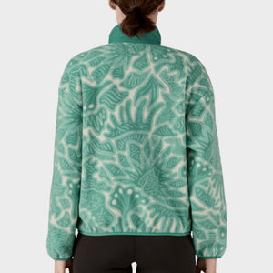 Patagonia Women's Synchilla® Fleece Jacket - Bees and Flowers: Heartleaf Green