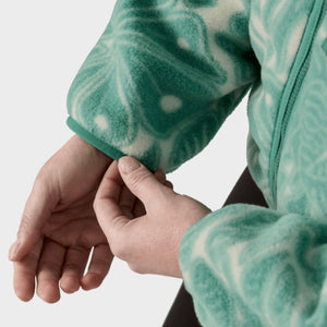Patagonia Women's Synchilla® Fleece Jacket - Bees and Flowers: Heartleaf Green