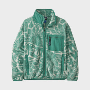 Patagonia Women's Synchilla® Fleece Jacket - Bees and Flowers: Heartleaf Green