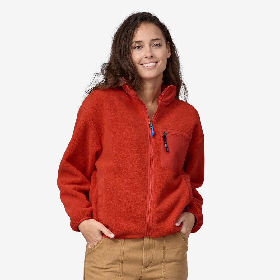 Patagonia Women s Synchilla Fleece Jacket Pimento Red Hiatus Store