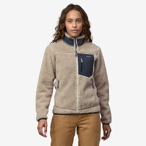 Patagonia Women's Classic Retro-X® Fleece Jacket - Natural/Smoulder Blue