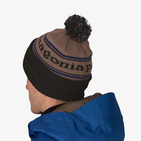 Patagonia Powder Town Beanie - Park Stripe: Marlow Brown