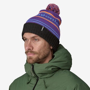 Patagonia Powder Town Beanie : Park Stripe - Purple