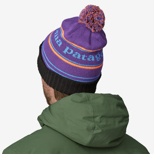 Patagonia Powder Town Beanie : Park Stripe - Purple