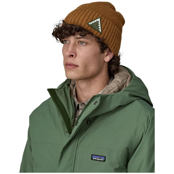 Patagonia Brodeo Beanie - Dawn Tracks Patch : Shelter Brown