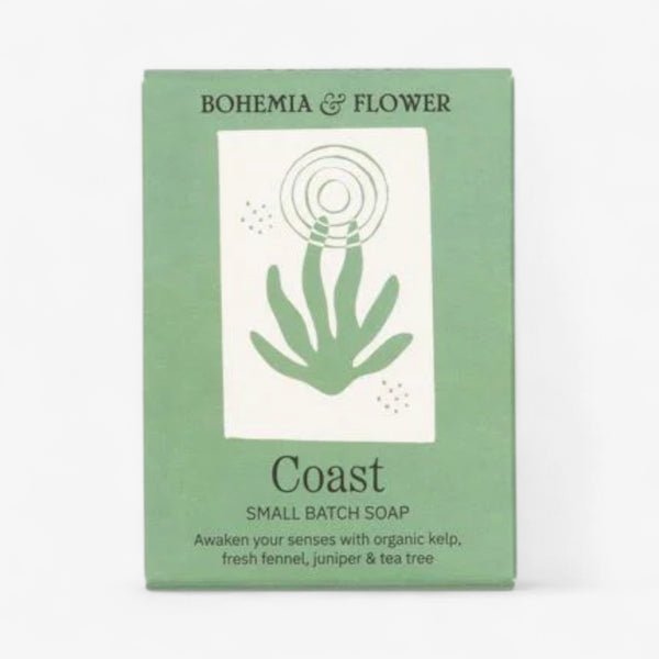 Bohemia & Flower Coast Bar Soap - Organic Seaweed & Tea Tree