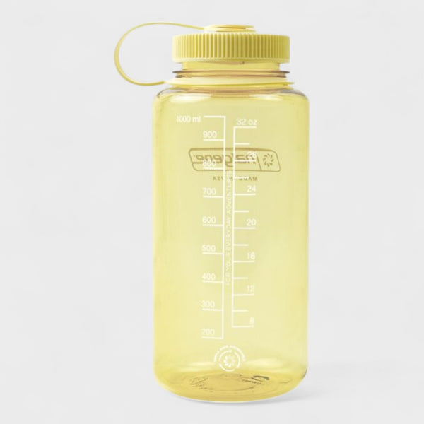 Nalgene 1 Litre Sustain Wide Mouth Bottle - Monochrome BUTTER
