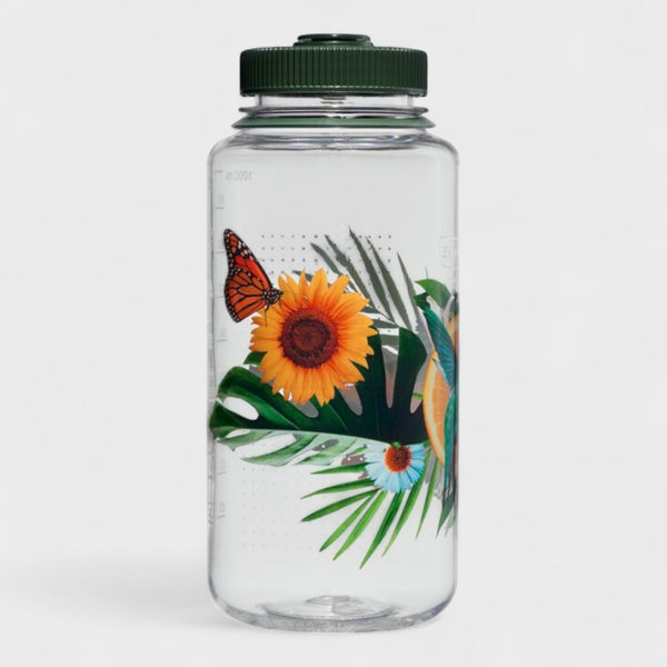 Nalgene 1 Litre Sustain Wide Mouth Bottle -Citrus Humming Bird