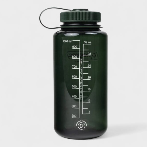 Nalgene 1 Litre Sustain Wide Mouth Bottle - Monochrome JADE