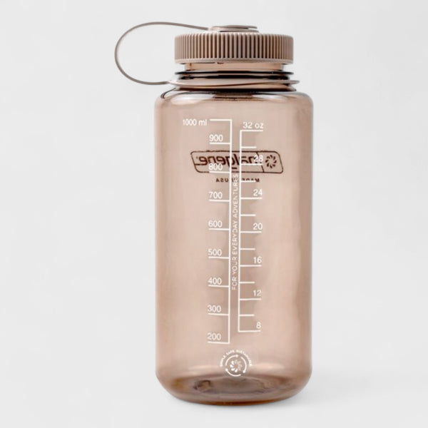 Nalgene 1 Litre Sustain Wide Mouth Bottle - Monochrome MOCHA