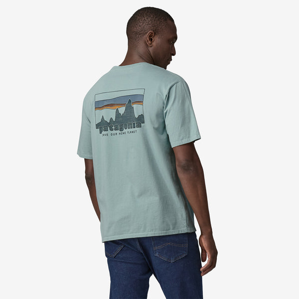 Patagonia Men's '73 Skyline Organic Tee - Thermal Blue