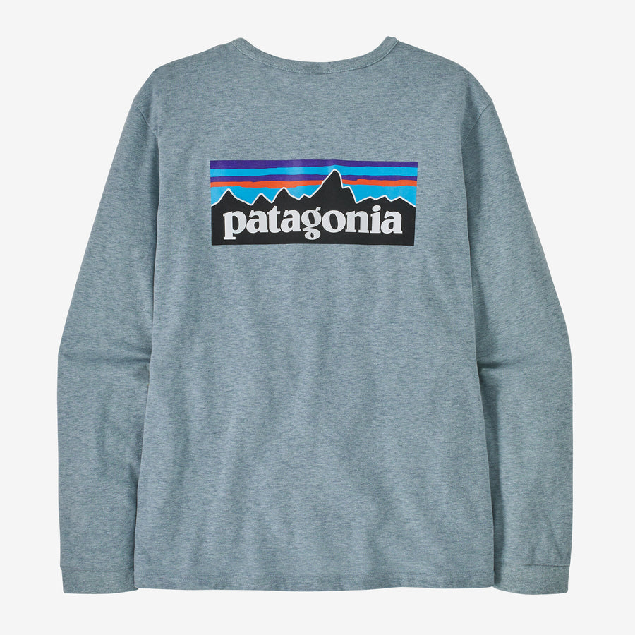 Patagonia Women's P-6 Logo Long Sleeve Responibili-tee T-shirt - Thermal Blue