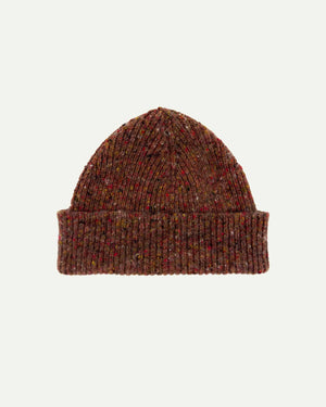 USKEES 'DONEGAL MERINO WOOL' BEANIE - BRICK RED - #4003