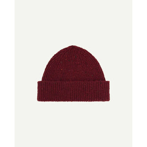 USKEES 'DONEGAL MERINO WOOL' BEANIE - MERLOT - #4003