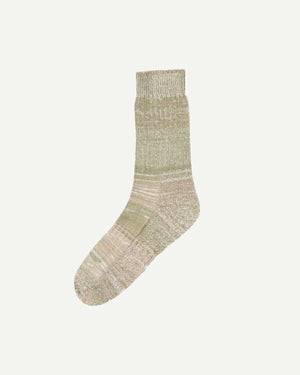 USKEES #4006 ORGANIC COTTON SOCKS - KHAKI MIX