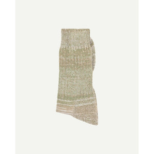 USKEES #4006 ORGANIC COTTON SOCKS - KHAKI MIX