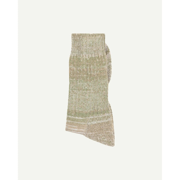 USKEES #4006 ORGANIC COTTON SOCKS - KHAKI MIX