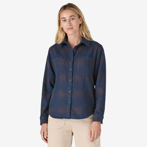 Patagonia Women's Fjord Flannel Shirt - Cascade: Tidepool Blue