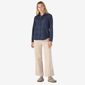 Patagonia Women's Fjord Flannel Shirt - Cascade: Tidepool Blue