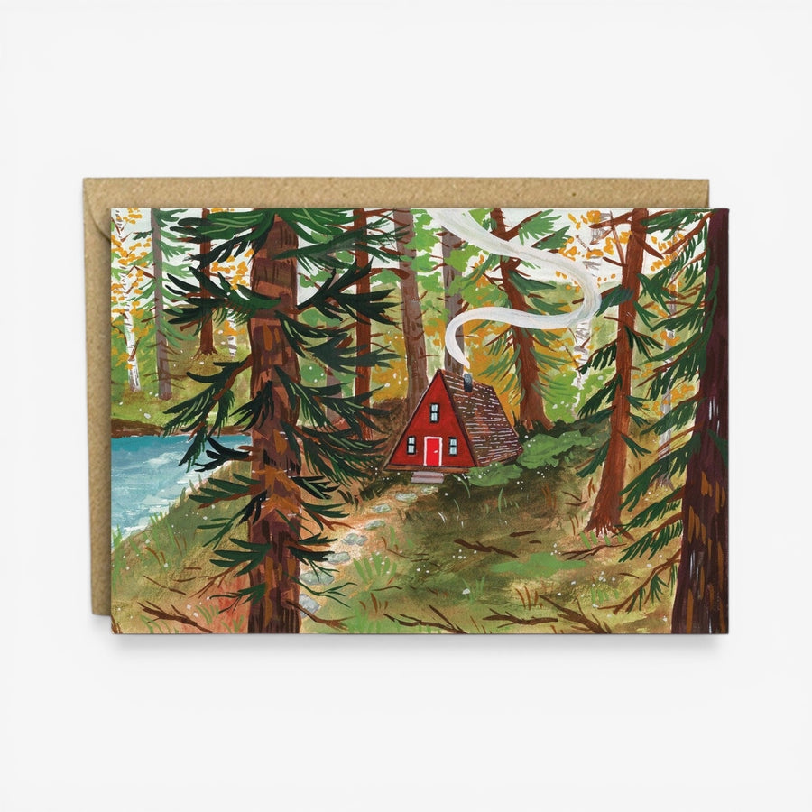 Charis Raine Illustration 'Cabin in the woods' Card