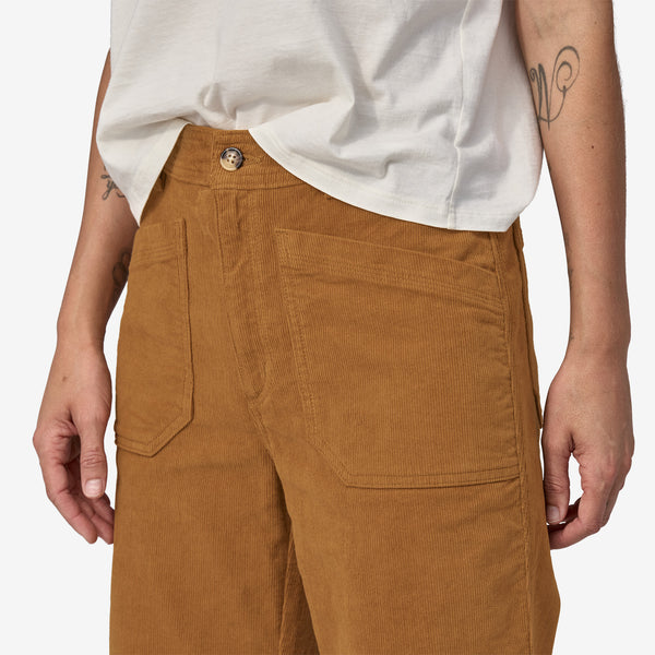 Patagonia Women's Wide Leg Corduroy Trousers - Basin Green