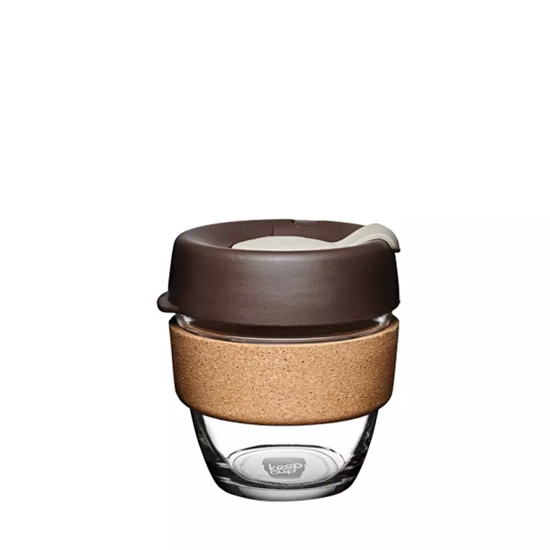 KeepCup Brew 8oz Reusable Coffee Cup - Cork Band - Almond