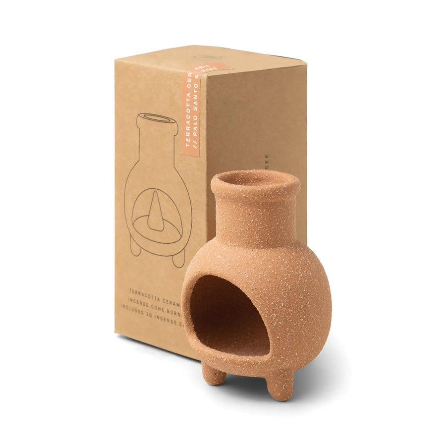 Paddywax Chiminea Incense Holder & Scent Set - Palo Santo