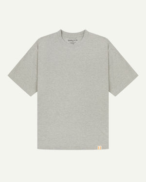 USKEES #7008 Oversized T-Shirt -Grey Marl