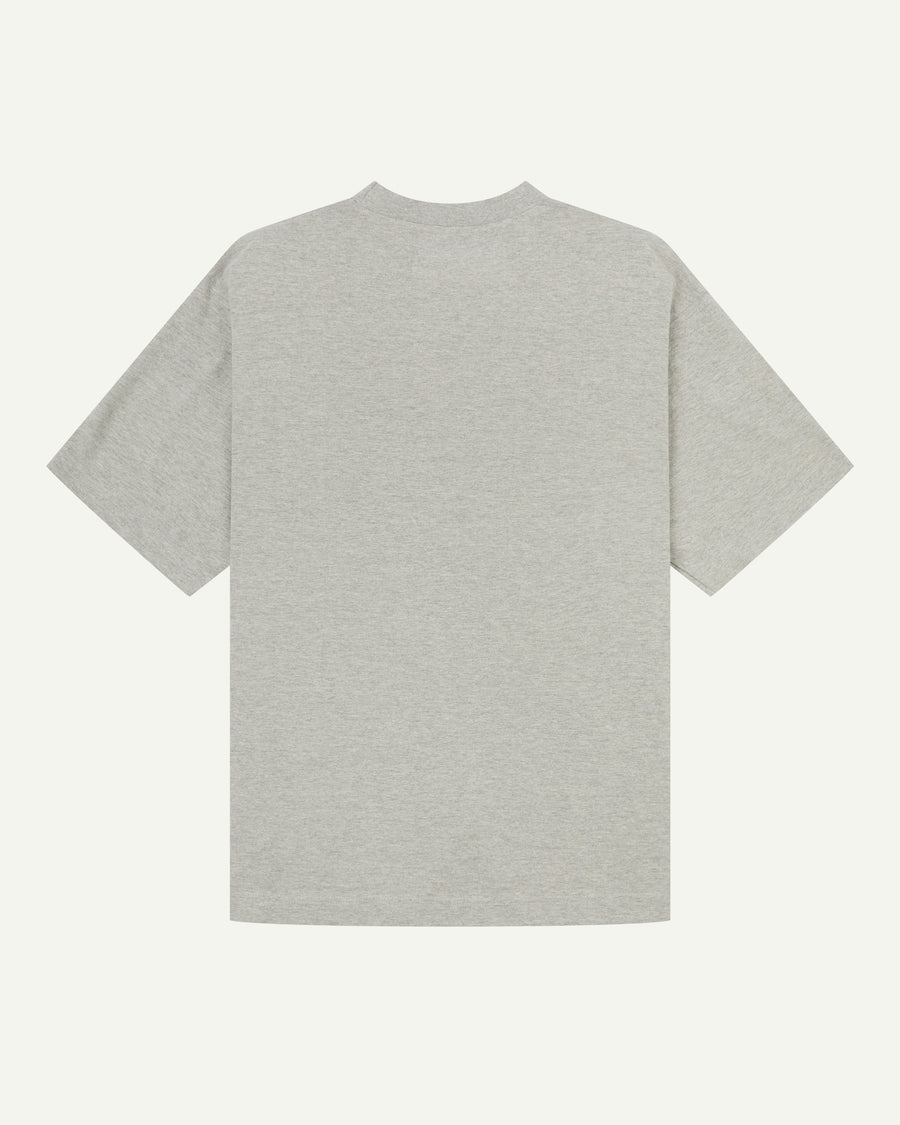 USKEES #7008 Oversized T-Shirt -Grey Marl