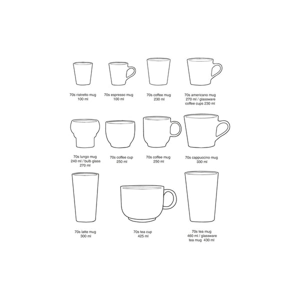 HKLIVING 70s Ceramics Latte Mug - Hail