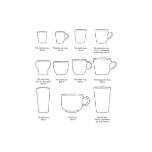 HKLIVING 70s Ceramics Coffee Mugs - Valley (set of 6)