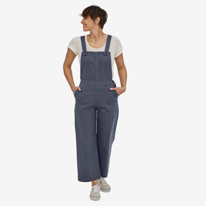 Patagonia Women's Stand Up Cropped Corduroy Overalls - Smoulder Blue