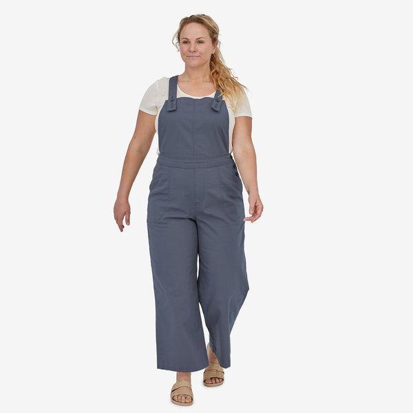 Patagonia Women's Stand Up Cropped Corduroy Overalls - Smoulder Blue