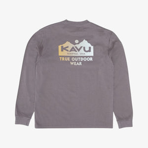 Kavu True Fade Long Sleeve T-shirt - Dark Grey