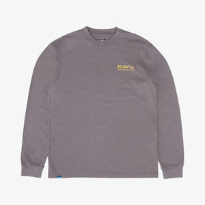 Kavu True Fade Long Sleeve T-shirt - Dark Grey