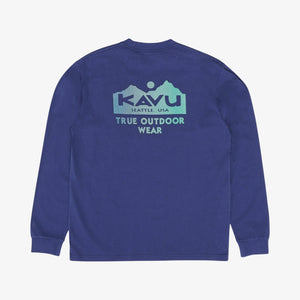 Kavu True Fade Long Sleeve T-shirt - Dark River