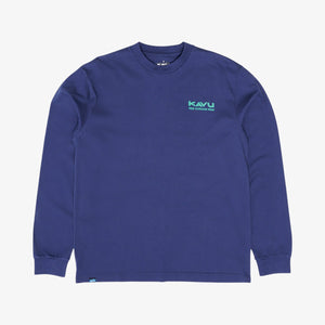 Kavu True Fade Long Sleeve T-shirt - Dark River
