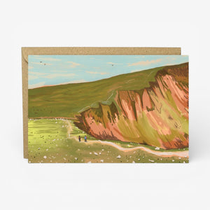 Charis Raine Illustration 'Hill Hiking' Card