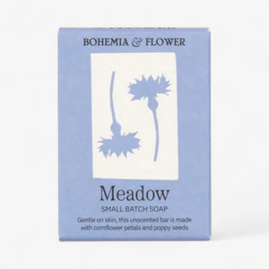 Bohemia & Flower Meadow Bar Soap - Cornflower & Poppy Seed Unscented