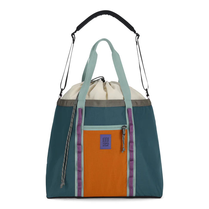 Topo Designs Mountain Utility Tote - Pond Blue/Spice