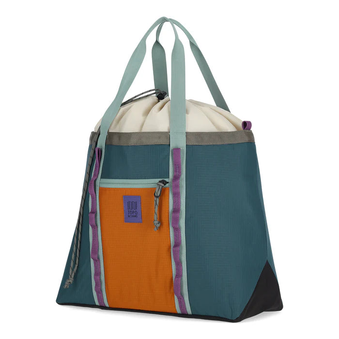 Topo Designs Mountain Utility Tote - Pond Blue/Spice