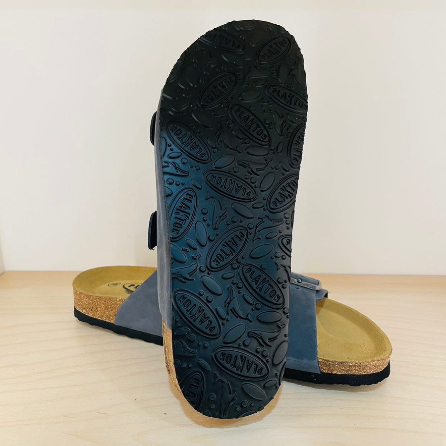Plakton Women's 'Malaga' Nubuck Sandal - Dark Grey