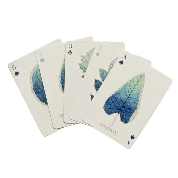 Roomytown Playing Cards - Set of Two Decks - Shapes of Leaves