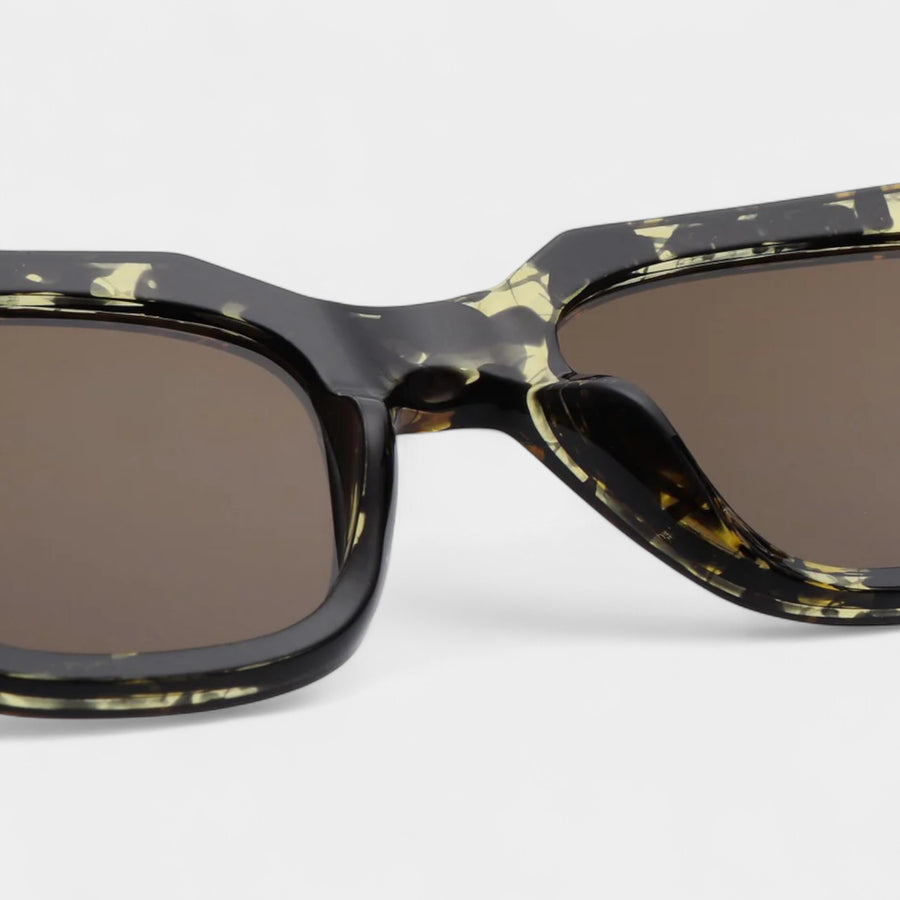 A.Kjaerbede Kaws Sunglasses - Black / Yellow Tortoise