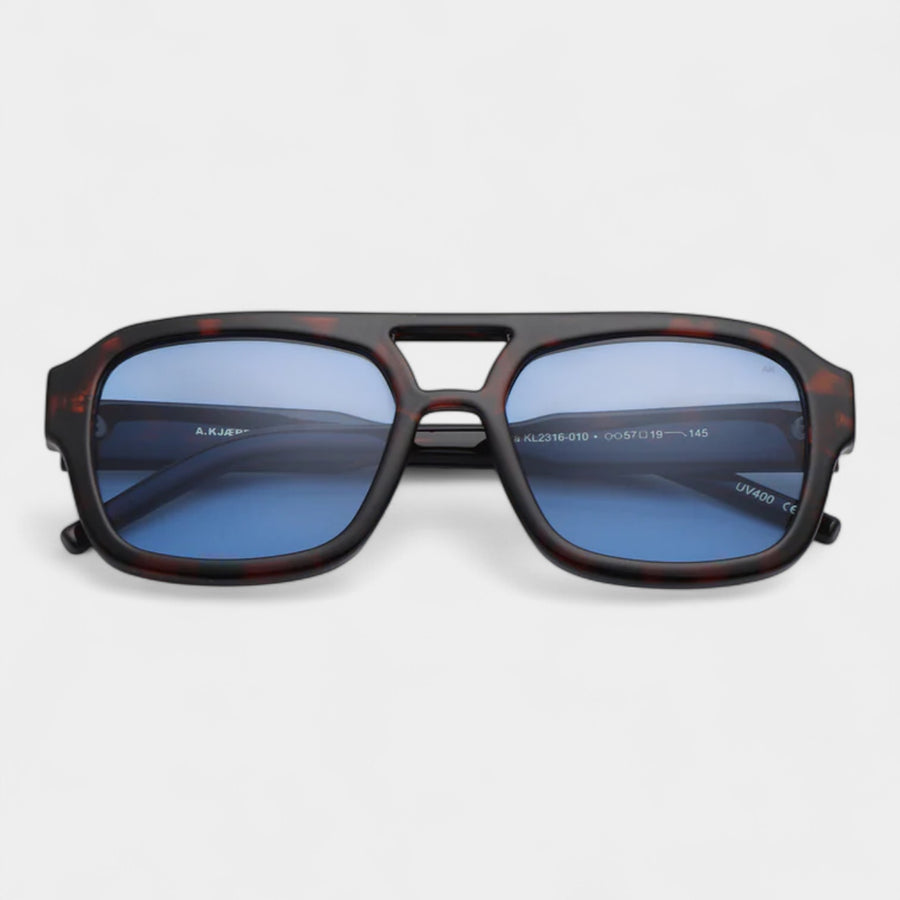 A.Kjaerbede Kaya Sunglasses - Demi Tortoise ( Blue Lense)