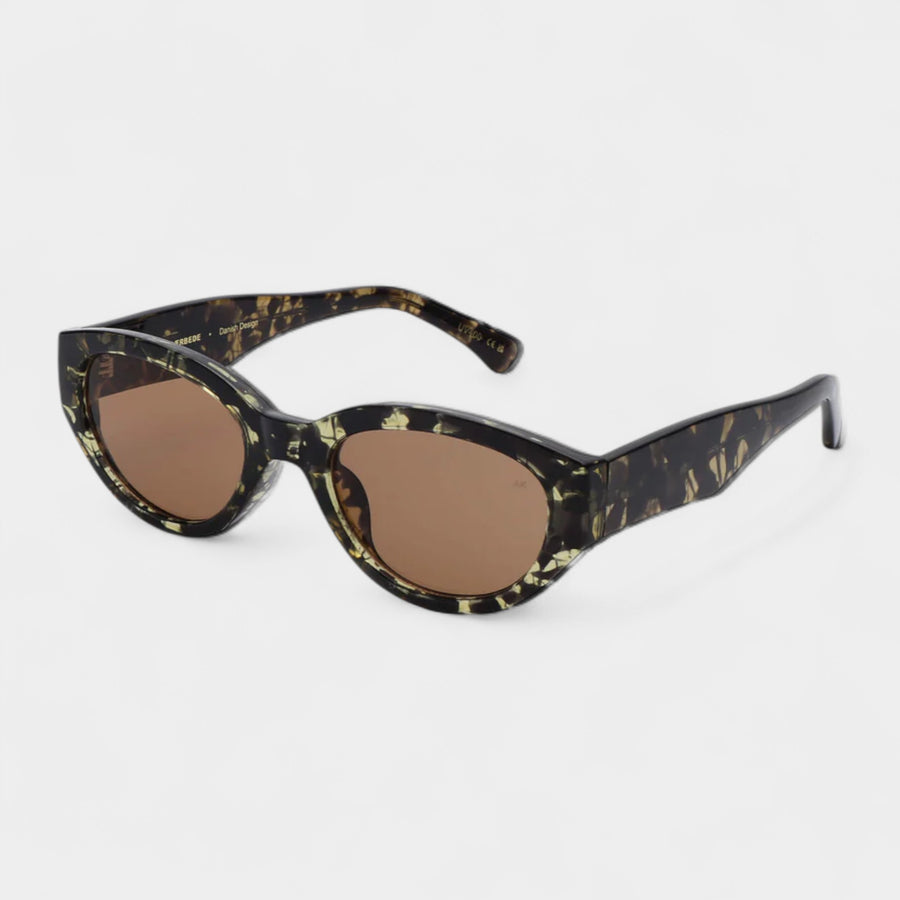 A.Kjaerbede Winnie Sunglasses - Black/ Yellow Tortoise