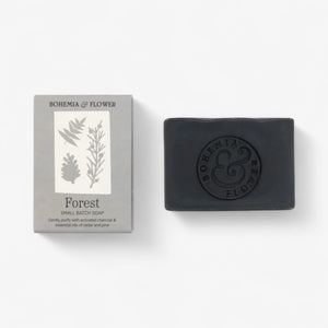 Bohemia & Flower  Coast Bar Soap - Activated Charcoal, Cedarwood & Rosemary