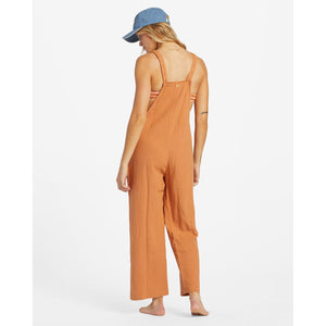 Billabong Women's Strappy Jumpsuit - Toffee