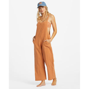 Billabong Women's Strappy Jumpsuit - Toffee