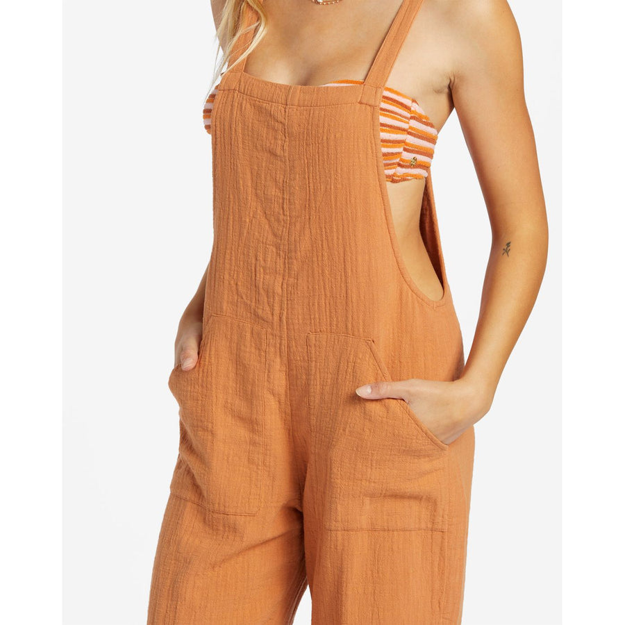 Billabong Women's Strappy Jumpsuit - Toffee